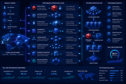 Cloud performance optimization with Redis, PostgreSQL, CDN, HTTP/3, DNS, and load balancing.