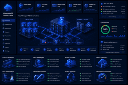 Managed VPS hosting platform with monitoring, automated backups, patch management, and enterprise operations.