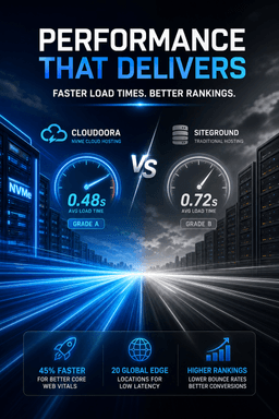 গতি ও পারফরম্যান্স পরীক্ষা: Cloudoora বনাম SiteGround