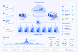 Cloud autoscaling system automatically increasing and reducing server resources based on traffic demand