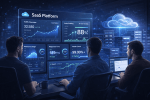 Cloud hosting for SaaS applications with scalable resources, real-time performance, and high availability infrastructure