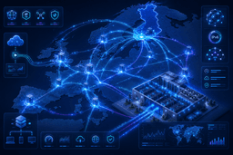 Finland connected to European cloud infrastructure through low-latency fiber networks, CDN edge nodes, and enterprise hosting architecture.