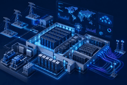 Tier III Finland data center with redundant power systems, UPS infrastructure, carrier-neutral networking, and enterprise cloud architecture.