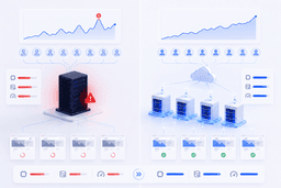 Cloud hosting and VPS performance comparison showing scalability and uptime differences.