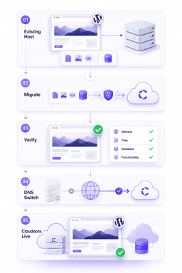 আপনার WordPress ওয়েবসাইট সহজেই Cloudoora-তে নিয়ে আসুন