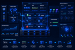 High-performance VPS infrastructure using NVMe SSD, vCPU allocation, and optimized web server architecture.