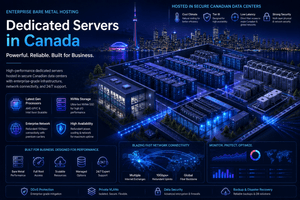 Enterprise dedicated servers in a Canadian data center with NVMe storage, enterprise networking, and high-performance bare metal infrastructure.