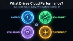 cloud performance factors scalability latency availability
