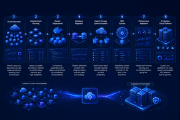 Cloud migration workflow from AWS to a simplified VPS infrastructure including Docker deployment, PostgreSQL migration, backups, DNS switching, and production deployment.