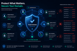 Domain security and brand protection using WHOIS privacy DNSSEC and email security