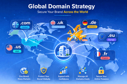 global domain strategy using .com .eu and country code TLDs for international business expansion