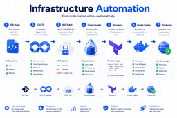 Cloud API automation workflow using Git CI CD Terraform Docker and cloud droplets